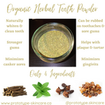 Organic Herbal Tooth Powder