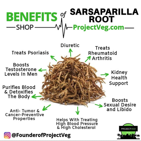 Sarsaparilla Root, wildcrafted